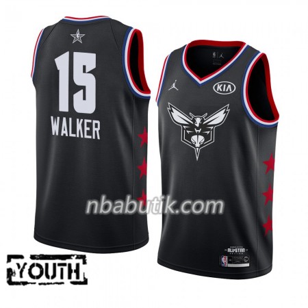 NBA Børn Trøje Charlotte Hornets Kemba Walker 15 2019 All-Star Jordan Brand Sort Swingman
